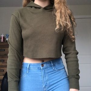 Cropped hoodie